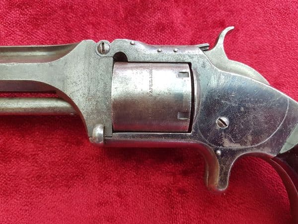 X X X SOLD X X X Rimfire revolver made by Smith & Wesson .Circa 1865-1870. Ref 9749.